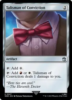 MTG - Talisman of Conviction - Doctor Who - Magic the Gathering - Image 1