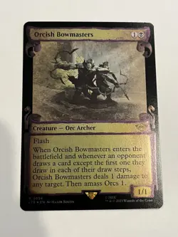 MTG: Orcish Bowmasters (Showcase Scroll) Lord Of The Rings FOIL #554 Magic - Image 1