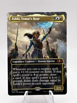 Eshki, Temur's Roar 0003 Borderless Commander: Tarkir: Dragonstorm TDC MTG NM - Image 1