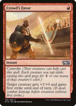 Magic the Gathering (mtg): M15: Crowds Favor (x 4) - Image 1