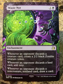 MTG TCG Wilds of Eldraine: Enchanting Tales Waste Not 0038 Regular Rare - Image 1