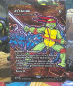 Leo's Katana: Sword of Sinew and Steel (Borderless) - MTG: TMNT - Image 1