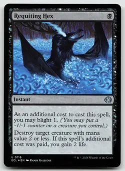 Requiting Hex U Foil Lorwyn Eclipsed 116 NM - Image 1