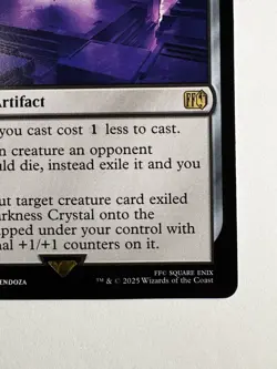 The Darkness Crystal 96 – MTG Final Fantasy Rare Legendary Artifact Black - Image 4