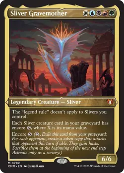 MTG Sliver Gravemother (Display Commander) (Foil Etched) [Commander Masters] - Image 1