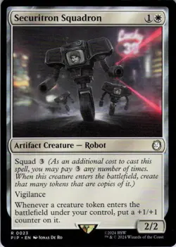 MTG Securitron Squadron (23) | NM | Universes Beyond: Fallout {PIP} - Image 1