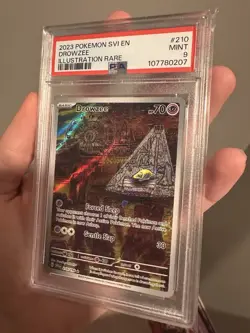 Pokemon TCG Drowzee Scarlet & Violet Base Set 210/198 Illustration Rare PSA 9 - Image 4