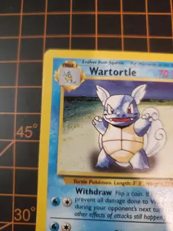 Wartortle 42/102 Base Set Pokemon TCG Wizards Of The Coast With Top Loader - Image 4