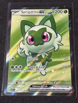 Pokemon TCG Sprigatito EX 251/217 Full Art Ultra Rare Holo Ascended Heroes NM - Image 1