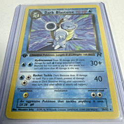 2000 Pokemon Team Rocket 1st Edition Dark Blastoise 20/82 Rare 25 Years Stored! - Image 5