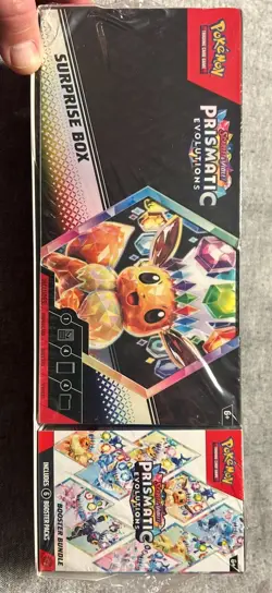 Pokemon Prismatic Evolutions Surprise Box And Booster Bundle Sealed - Image 1