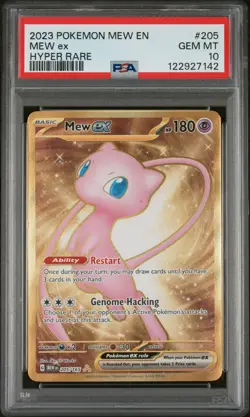 2023 POKEMON MEW EN-151 HYPER RARE #205 MEW EX PSA 10 - Image 1