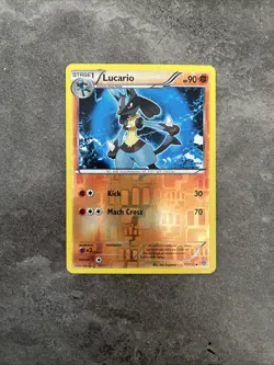 Lucario (Reverse Holo) #77/135 (Plasma Storm) - Pokemon TCG - Uncommon - LP - Image 1
