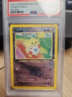 2001 POKEMON SOUTHERN ISLANDS PROMO #4 TOGEPI-HOLO PSA 8 - Image 1