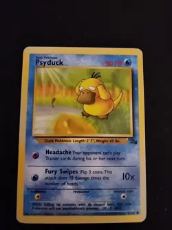 Psyduck 53/62 Fossil 4th Print Pokemon TCG 1999-2000 LP - Image 1
