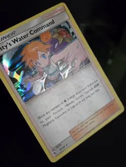 Pokemon TCG - MISTY'S WATER COMMAND #63 - HOLO RARE - HIDDEN FATES (2019) - MP - Image 2