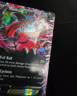 Pokemon TCG - YVELTAL EX - XY08 - HOLO PROMO - XY LEGENDS OF KALOS TIN 2014 - HP - Image 2