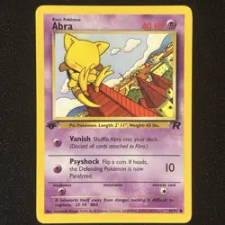 Abra 49/82 1st Edition - Team Rocket 2000 - Pokemon TCG WOTC Vintage - Near Mint - Image 1