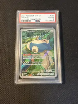 Pokemon TCG Snorlax SVP 051, Scarlet Violet 151 Promo PSA 8 - Image 1