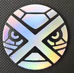 Pokemon TCG Metagross Mini Coin Silver Mirror 2004 - Image 1
