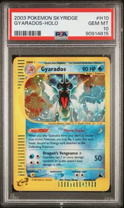 Pokemon Gyarados Skyridge Holo Rare PSA 10 GEM MT H10/H32 2003 English - Image 1