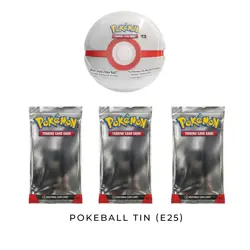 Pokemon Mega Charizard UPC + 2026 Poke Day + 3-pack Blister + PokeBall Tin (E25) - Image 4