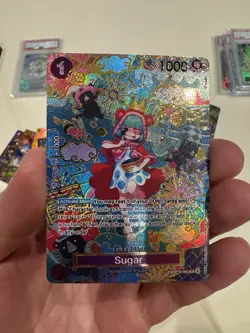One Piece Sugar - OP10-065 (SP) The Azure Sea's Seven Foil Custom Card - Image 1