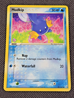 Mudkip 58/100 Common Crystal Guardians Pokemon Card NM -- L14 - Image 1