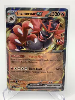 Incineroar EX | 034/162 | Temporal Forces | HOLO | MINT | Pokemon Card - Image 1