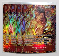 Portgas.D.Ace (Illustration Box Vol.5) ST15-005 One Piece Promo Cards x4 PLAYSET - Image 1