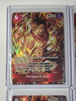 Portgas.D.Ace ST15-005 Illustration Box Vol. 5 Promo 4 Card Play Set Lot - Image 2