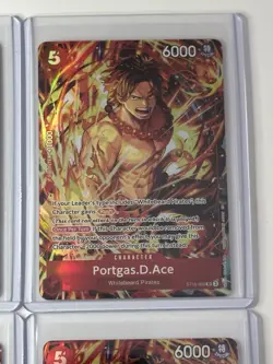 Portgas.D.Ace ST15-005 Illustration Box Vol. 5 Promo 4 Card Play Set Lot - Image 3