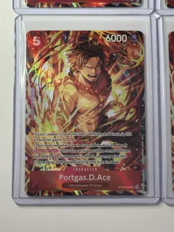 Portgas.D.Ace ST15-005 Illustration Box Vol. 5 Promo 4 Card Play Set Lot - Image 4