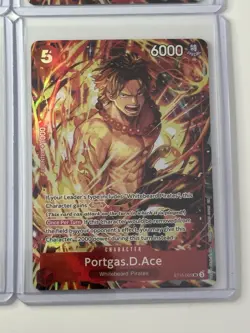 Portgas.D.Ace ST15-005 Illustration Box Vol. 5 Promo 4 Card Play Set Lot - Image 5