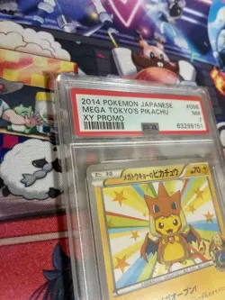 PSA 7 Mega Tokyo’s Pikachu 098/XY-P Center Opening Promo Pokemon Card Japanese - Image 5