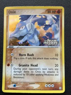 Onix 69/109 Team Rocket Returns Reverse Holo STAMPED Pokemon Card - Image 1