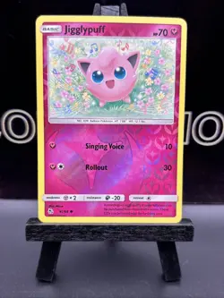Jigglypuff Reverse Holo Foil Rare Hidden Fates 2019 41/68 - NM Pokemon TCG Card - Image 2