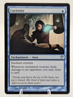 Curiosity | MTG ISD | Aura Card Draw Pauper EDH Staple Magic | LP - Image 1