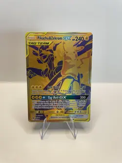 Pokemon Pikachu & Zekrom GX TCG Sun & Moon SM248 Holo Promo Card - Image 1