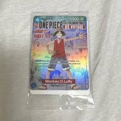 ONE PIECE Monkey D. Luffy College Basketball US Voyage Card - SEALED - Image 1