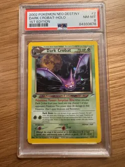 Dark Crobat Neo Destiny Holo First Edition Pokemon Card - Image 1