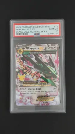 Pokemon TCG M Rayquaza EX Celebrations Card 76/108 PSA 10 - Image 1
