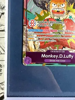 Afro Monkey D Luffy OP07-073 BANDAI Card Games Fest 25-26 Promo One Piece TCG - Image 2