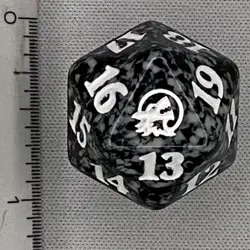 Magic the Gathering Spindown D20 Life Counter INNISTRAD MIDNIGHT HUNT MID BLACK - Image 2
