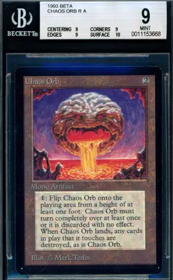 MTG Graded Magic | Beta - CHAOS ORB | BGS 9 Mint - Image 1