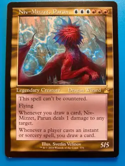 MTG 1x RETRO Niv-Mizzet, Parun 376 Ravnica Remastered Magic the Gathering x1 NM - Image 1