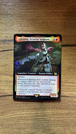 Lightning, Security Sergeant FOIL (Extended Art) - FINAL FANTASY (FIN) - Image 1