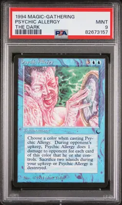 Psychic Allergy - The Dark - MINT - PSA 9. POP 11. More MTG in store. - Image 1