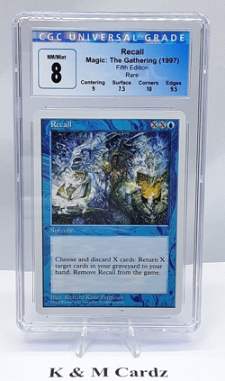 MTG - 5th Edition - Recall - Graded - CGC 8.0 - Image 1