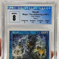 MTG - 5th Edition - Recall - Graded - CGC 8.0 - Image 3